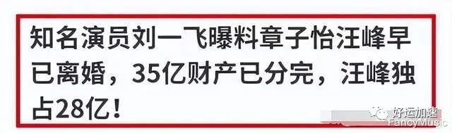 汪峰领取第四本离婚证，35亿财产被分配，前任表示：不痛不痒