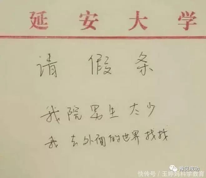 女大学生请假条走红，请假理由很“硬核”，导员：3天不够给7天