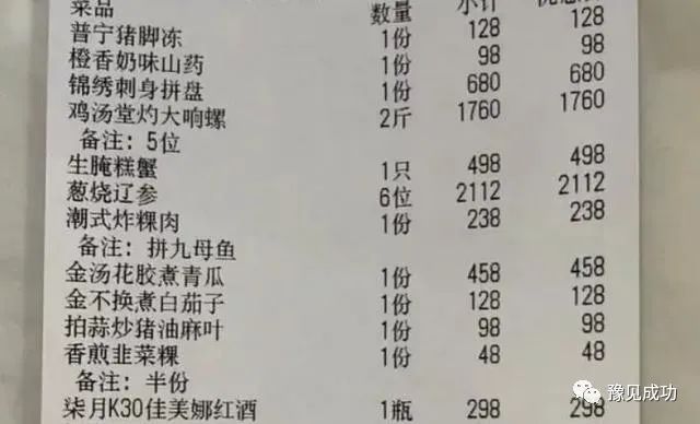 广东一女子到朋友饭店捧场，提前帮点近7500元的餐，感觉被当羊宰  第3张