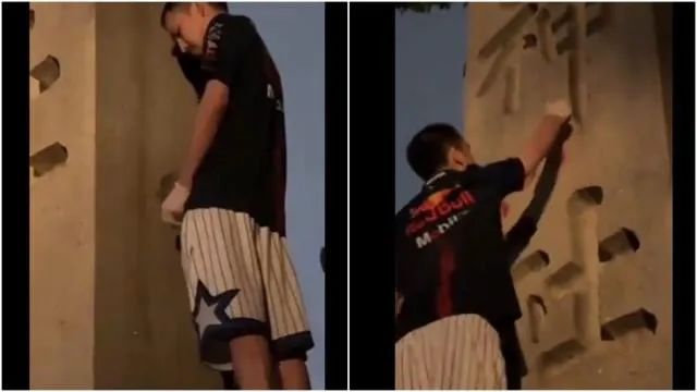 逮1中国男子！靖国神社“撒尿”、涂鸦，网红「铁头」遭日本警察通缉！